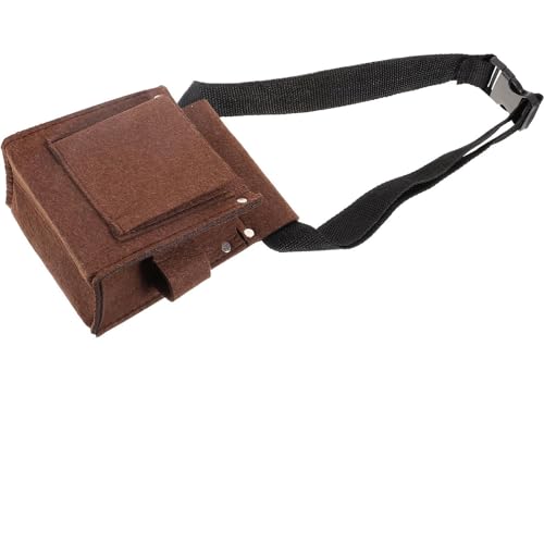 iplusmile Bolsa Cinturón Herramientas Compacta con Bolsillo para Clavos y Pequeñas Herramientas Resistente y Ligera para Construcción y Carpintería Diseño Portátil y Duradero para