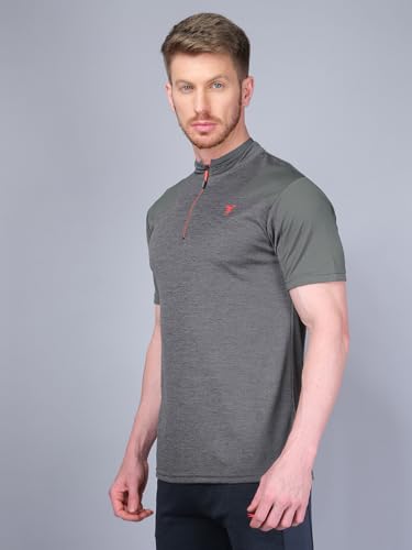 Image of TECHNOSPORT Men's Slim Fit Active T-Shirt - (MTP512 P) Pack of 1