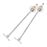 SHINEOFI Drop Down Hinge Kitchen Cabinet Hinges, Iron Round Disc Lid Support for Bedside Tables, Boxes, and