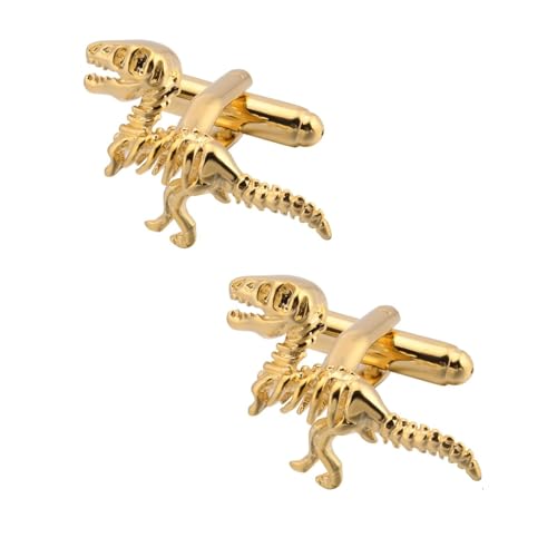 Mancuernillas para hombre de diseño clásico en latón miniatura 1