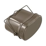 Eawfgtuw Set di pentole da campeggio in alluminio con scala di misurazione, pentola portatile per escursionismo per picnic all'aperto, kit leggero con manico rinforzato, 1200 ml