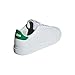adidas Advantage Base 2.0 Sneaker, White/White/Green, 4 US Unisex Big Kid