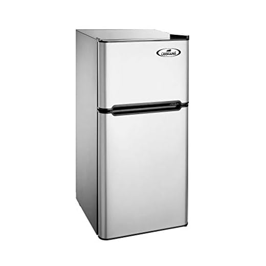 Leonard-USA Mini Refrigerator Double Door 110L with Separate Deep Freezer Compartment (Based on American Technology)
