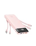 Charmast 22.5W Fast Charging Power Bank, 4 Cables Portable Charger 20000mAh