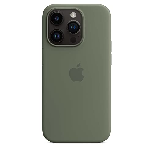 Apple iPhone 14 Pro Silicone Case with MagSafe - Olive ​​​​​​​