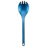 Snow Peak Titanium Spork, Durable Utensil, Compact, Lightweight, Camping, Hiking, Backpacking, Blue, 1 Pack