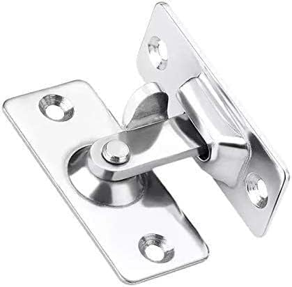 Slide Bolt Gate Latch, 90 Degree Solid Door Latch Bolt 304 Stainless Steel Lock Sliding Door Right Angle Buckle