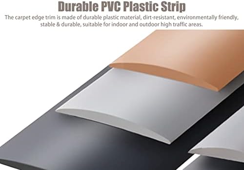 Indoor Carpet to Tile Transition Strip - Durable Doorway Floor Threshold, Smooth Stair Protection, Customizable & Cuttable Joining Solution for Seamless Flooring