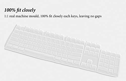 Keyboard Cover Skin For Logitech K845 Mechanical Illuminated Keyboard, Logitech K845 Keyboard Protector Accessories,Ultra Thin Desktop Pc Silicone Keyboard Cover-Clear #TOP1