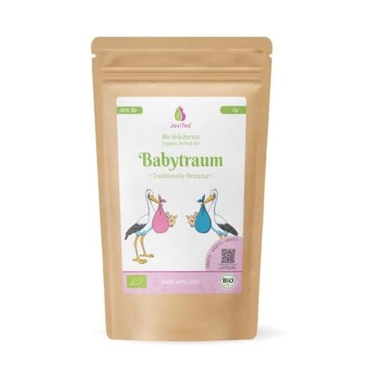 JoviTea® Babytraum Tee BIO – Traditionelle Rezeptur - spezielle Kräutermischung – aus kontrolliert biologischem Anbau. 100% natürlich und ohne Zusatz von Zucker - 75g