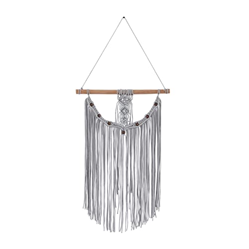 Tapisserie macramé Deco 79 en coton tissé esprit bohème