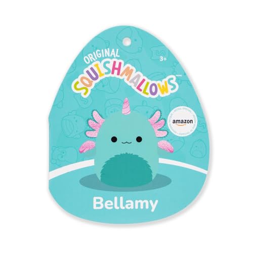 Squishmallows Original 8-Inch Bellamy the Teal Axolotl Alicorn - Image 6