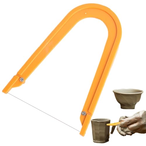 Utensile per Il Taglio del Filo di Ceramica, taglierina del Filo di Argilla,Strumento di Ceramica da Taglio a Forma di U | Utensili da Taglio ad Angolo di Argilla Ceramica, Filo di Taglio ' di