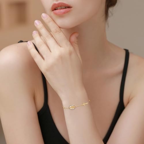 Virgin Mary Bracelet Sterling Silver Rosary Bead Cross Pendant Bracelet Virgen De Guadalupe Christian Jewelry Gifts for Women2