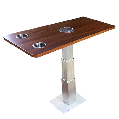 Table de camping-car réglable support relevable alu bureau cuisine