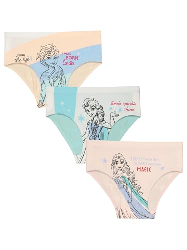 Image of BODYCARE Kids Girls Frozen Printed Panty Ultrasoft Underwear 100% Cotton Soft Comfortable | Skin Friendly | Innerwear Pack of 3-Assorted