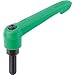 Kipp Adjustable Handle,M12,Thermoplastic