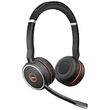 Jabra Evolve 75 SE Auriculares Inalámbricos Estéreo Bluetooth - Micrófono con Supresor de Ruido y Cancelación Activa de Ruidos (ANC) - Certificado para Google Meet y Zoom
