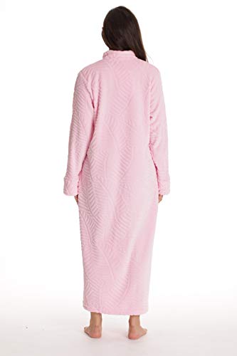 Image of Just Love Plush Zipper Lounger Solid Robe