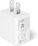 USB Wall Charger, Wall Plug 5V 2A 10W AC Power Adapter, Compatible with Security Camera, Phone, Tablet and More USB Powered Devices (White)