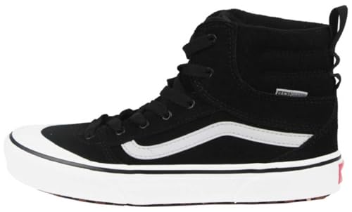 Vans Ashwood Hi Vansguard enfants baskets montantes noir et blanc en taille 22.5