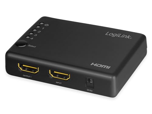 Splitter HDMI 1x4 LogiLink HD0036 avec affichage simultané fluide en 4K 30Hz