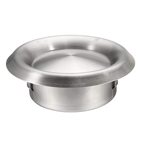 ZHaonan-air Vent Grille, Air Vent,3 Sizes, Stainless Steel,Duct Grill Tumble Dryer Cooker Extractor Fan Heating Cooling Vents, 100mm 125mm 150mm, Easy to Install (Color : 150mm)