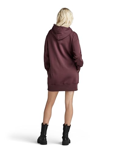 Miniatura 2 de G-Star Raw Flock Hooded Sweater Dress Vestido, Vineyard Wine D24669-A971-D303, M Para Mujer