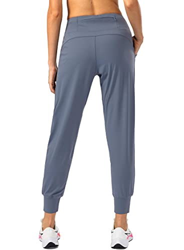 Soothfeel Women's Joggers with Zipper Pockets Petite/Regular/Tall High Waisted Athletic Workout Yoga Pants Joggers for Women