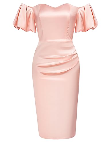 Belle Poque Vintage Bodycon Kleid für Damen Hochzeitsgast Kleid Frauen...
