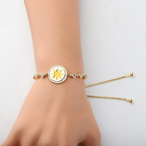 KEYCHIN Sun And Star Bracelet - Filipina Pride Gifts - Philippine Flag Jewelry3