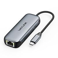WAVLINK USB C to 5G Ethernet Adapter mit 95W PD, USB C Adapter mit 5000 Mbit/s, Ethernet Netzwerkadapter für Laptops, Computers, Kompatibel mit Windows 10/11, Mac OS 11 oder höher, Linux und mehr