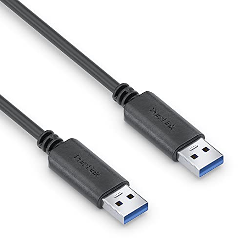 PureLink USB-A to USB-A Cable, USB 3.1 Gen 1 with 5 GB/s Data Transfer, Black, 2.00 m, 2.00m