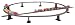 Bachmann 8 Piece E-Z Track Tall Pier Set - N Scale