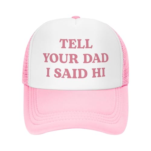 Image of Funny Trucker Hats for Women Hot Pink Funny Gag Baseball Cap for Girls Women Men Hat