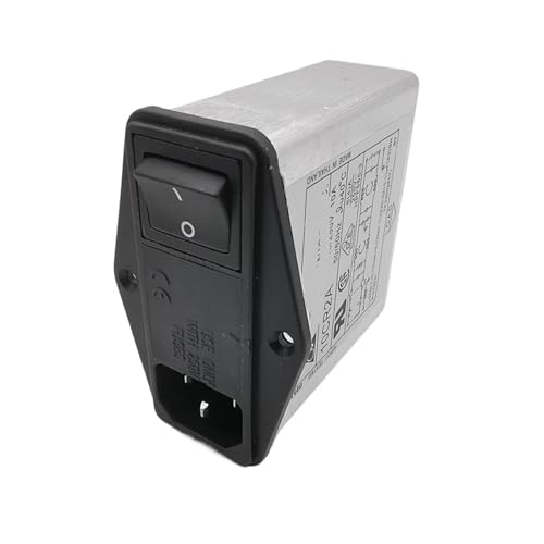 Filtre électromagnétique 10A double étage avec prise interrupteur fusible 10CR2A
