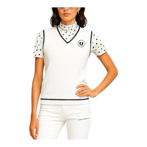 [Jenny Hearts] Stylish Vest Ladies JH24S-K001W t   St`bL fB[XStEFA (M, zCg)