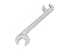 TEKTON 30 mm Angle Head Open End Wrench | WAE84030