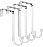 Mars-Rock Over The Door Metal Hooks with Plastic Coating 5.5