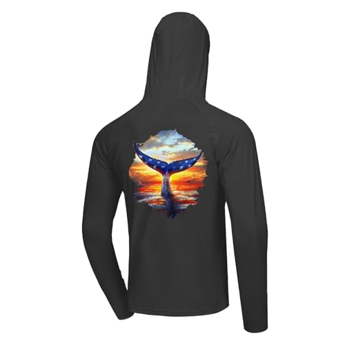Riverruns Men's UPF 50+ Quick-Dry Cooling Fishing Hoodie with Fish Graphic - image 1