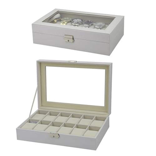 Boîtier de montre en cuir blanc pour sublimer votre dressing