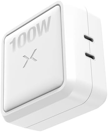 NOCO XGrid X100: 100W USB-C Charger – Dual Port Type C Power Adapter, GaN Fast Charging with PD 3.0, QC 4.0+, PPS, Smart Power Distribution, Foldable Wall Plug, UL Listed