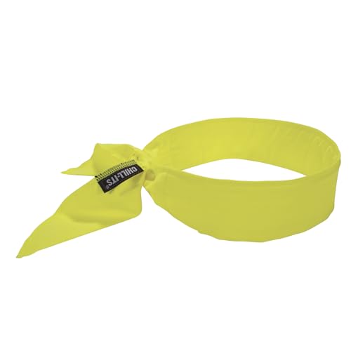 Image of Ergodyne womens Cooling Bandana Embedded Polymers Tie, Lime, One Size US, 1 Count (Pack of 1)