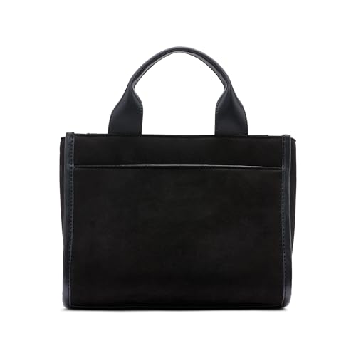 Bolso tote pequeño DKNY para mujer negro plata miniatura 3