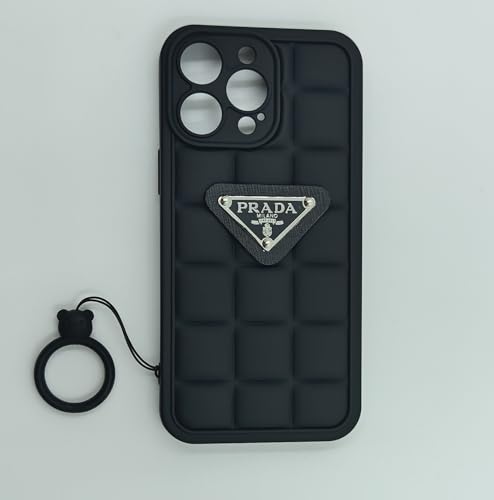 Image of BWOGUE Cool Puffer Case for iPhone 14 Pro，Full Body Protection Phone Cover /Case for iPhone 14pro, Shockproof Protective Silicone Cover for iPhone 14 pro Cover -iPhone 14 Pro, Black