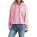 Long Sleeve Hoodies for Women Crewneck Cute Drawstring Pullover Top Fall Outfits Comfy Sweaters Trendy Sweatshirts (Light Pink,X-Large)