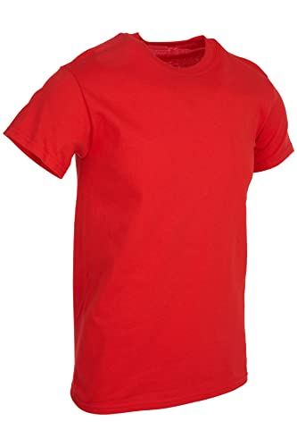 BILLIONHATS 6 Packs of Bulk Men's T-Shirts Eversoft Cotton Regular Fit Short Sleeve Crew Neck Lightweight T-Shirt Tees4