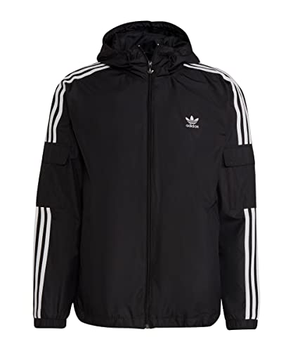 Giacca antivento Adidas H06683 3-Stripes WB Giacca Uomo Black S