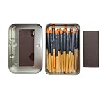 Survival Waterproof Matches Kit – 20/40/60/80/100 Fire Matches + Extra Striker in Metal Tin, Waxed Tinder Cords – Stormproof Windproof Fire Starter for Camping & Emergency (1 x Tin)