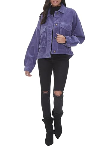 Forever 21 Women's Corduroy Button-Front Jacket4